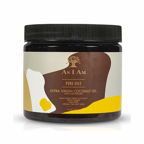 As I Am Pure Oil Extra Virgin Coconut Oil 15oz