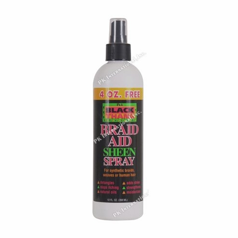 Black Thang Braid Aid Sheen Spray 12oz
