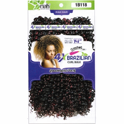 Brazilian Curl Bulk 14" Quadruple Pack