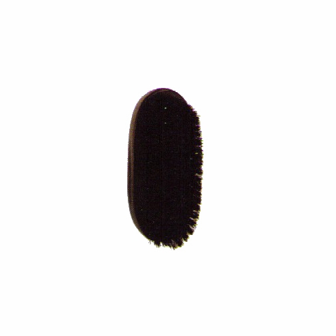 Brittny Dark 100% Boar Bristle Soft Palm Brush (#98178)