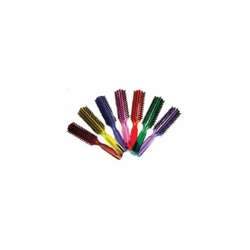 Brittny Plastic Brush Clear Assorted 12/pk (#80C)