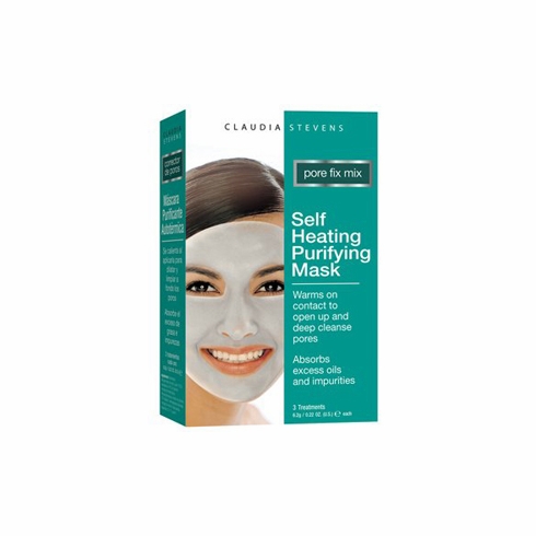 Claudia Stevens Pore Fix Mix Self Heating Purifying Mask-3 Treatments