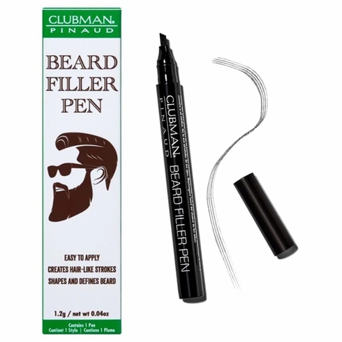 Clubman Pinaud Beard Filler Pen Brown 0.04oz