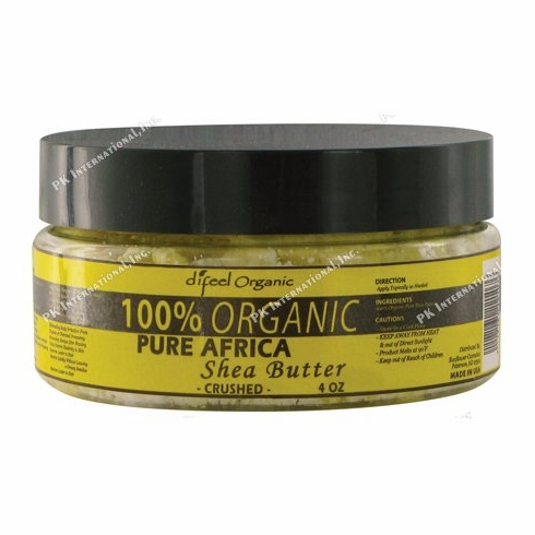 Difeel Organic 100% Organic Pure African Shea Butter Chunky 4oz