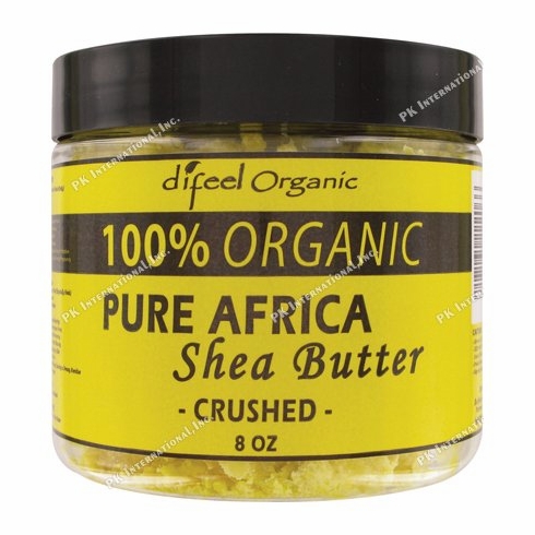 Difeel Organic 100% Organic Pure African Shea Butter Chunky 8oz