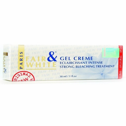 Fair & White Gel Cream Strong bleaching Treatment 1oz