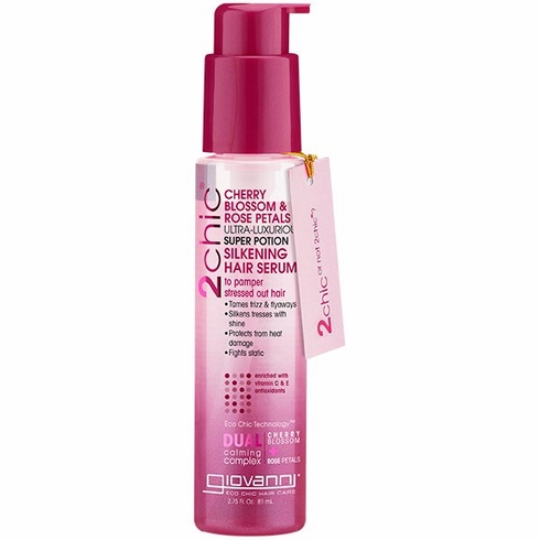 Giovanni 2chic Ultra-Luxurious Silkening Hair Serum - Cherry&Rose 2.75oz