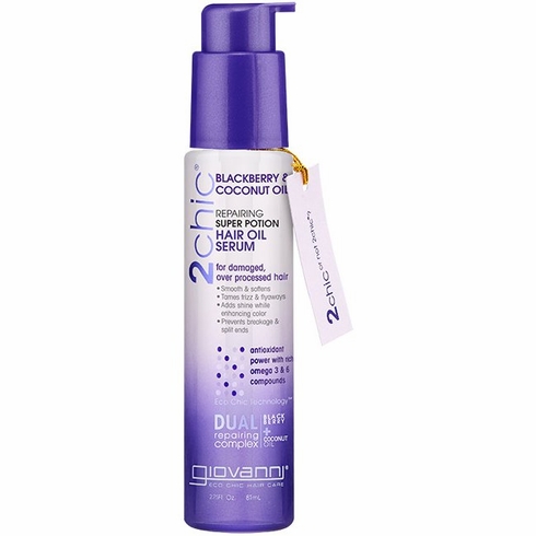 Giovanni 2chic Ultra-Repair Hair Oil Serum - Blackberry&Coconut 2.75oz