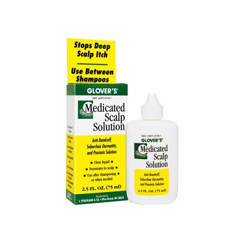 Glovers Medicated Scalp Solution 2.5oz