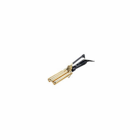 Gold N Hot Professional Triple Barrel Waver with Spring Clamp (GH2200)