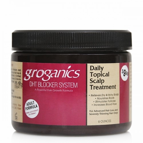 Groganics DHT Blocker System Daily Topical Scalp Treatment 6oz