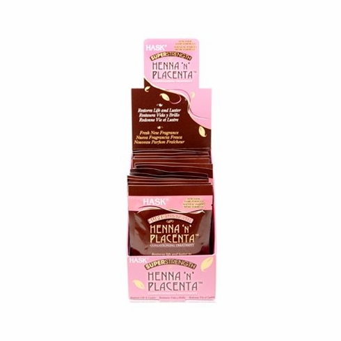 Hask Henna N Placenta Super Strength Conditioning Treatment 2oz (12 packets)