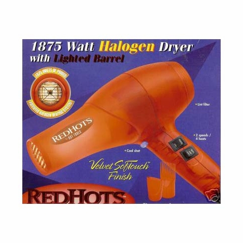 Hot Tools 1875W RedHots Halogen Dryer #1862