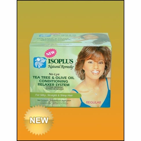 Isoplus Natural Remedy T-Tree & Olive No Lye Relaxer - Regular Kit