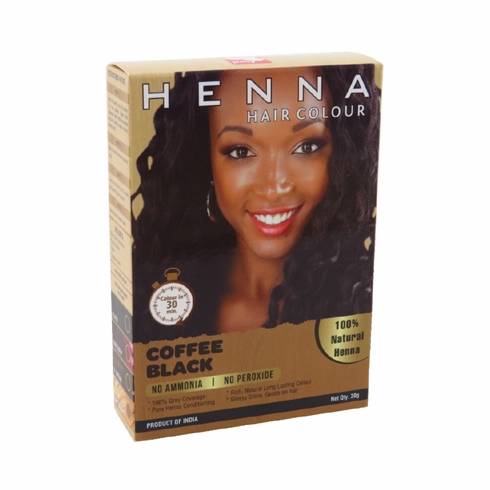 Jimy Henna Hair Color 100% Natural - Coffee Black