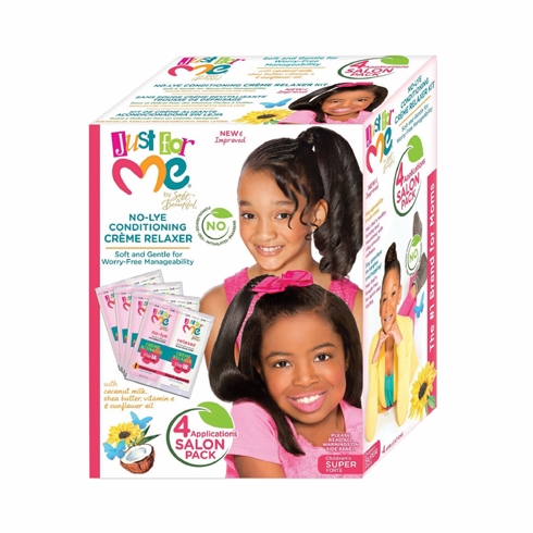 Just For Me No-Lye Conditioning Creme Relaxer Kit - Super