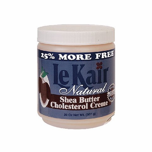 Lekair Natural Shea Butter Cholesterol Cream 20oz (Bonus)