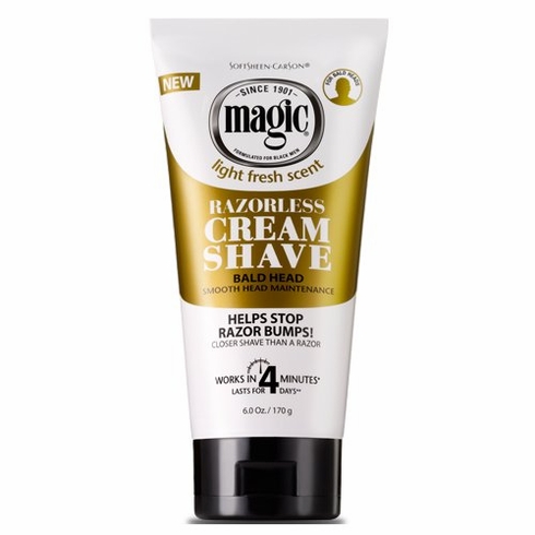 Magic Razorless Cream Shave - Bald Head 6oz
