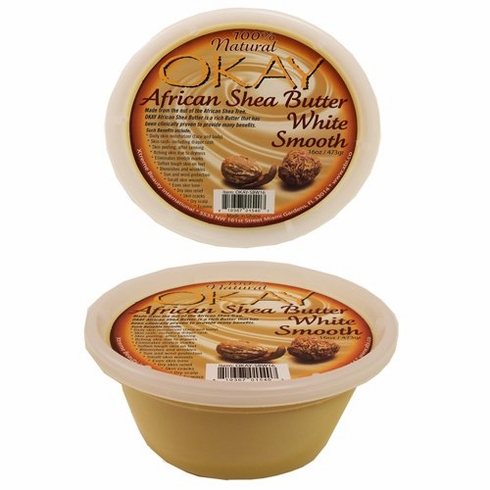 Okay Pure African Shea Butter White Smooth 16oz