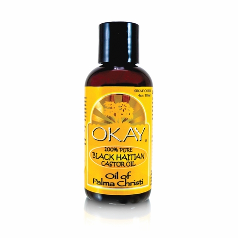 Okay Pure Black Haitian Castor Oil 4oz