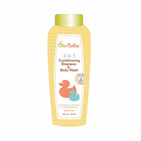 Olive Babies 3 in 1 Shampoo & Body Wash 14oz