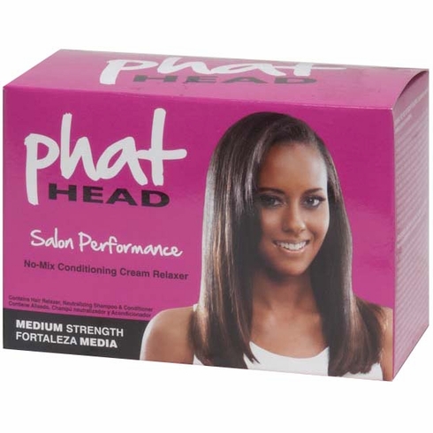 Phat Head No Mix Conditioning Cream Relaxer Kit