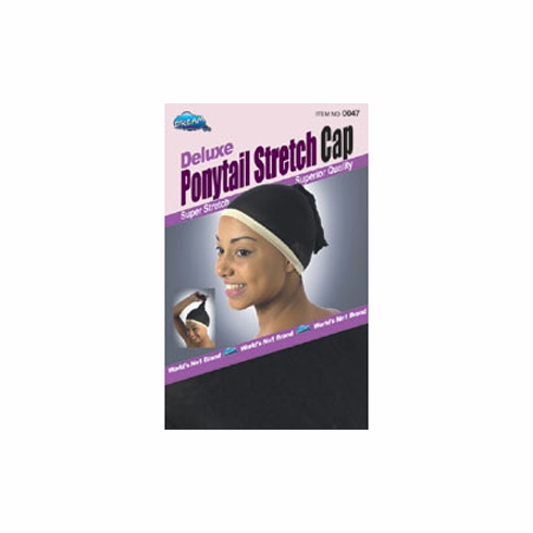 Ponytail Stretch Cap - Deluxe (DRE047)