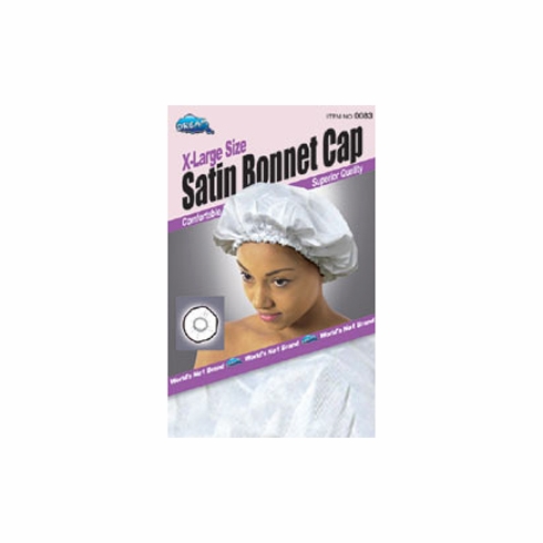 Satin Bonnet Cap - X-Large Size (DRE083)
