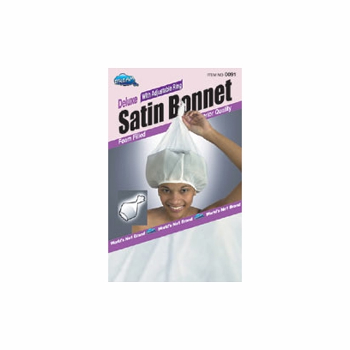 Satin Bonnet - Deluxe with Adjustable Ring (DRE091)
