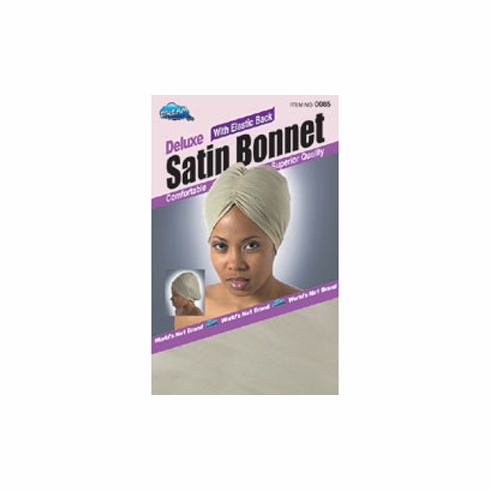 Satin Bonnet - Deluxe with Elastic Back (DRE085)