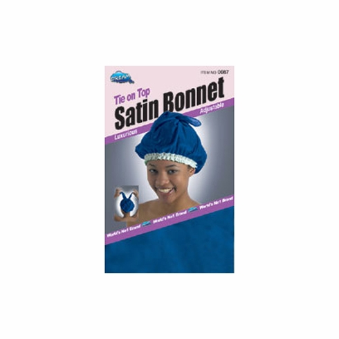 Satin Bonnet - Tie on Top (DRE087)