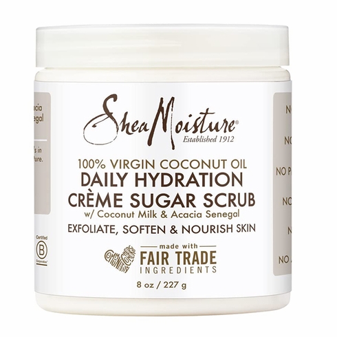 Shea Moisture 100% Virgin Coconut Oil Daily Hydration Crme Sugar Scrub 8oz