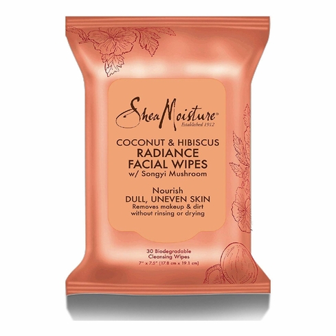 Shea Moisture Coconut & Hibiscus Facial Wipes (3x30count)