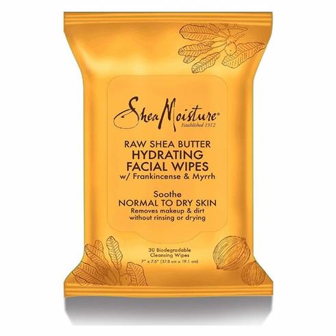 Shea Moisture Raw Shea Butter Facial Wipes (3x30count)