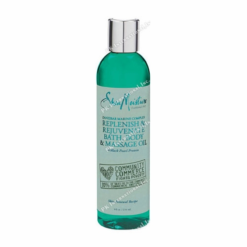 Shea Moisture Zanzibar Marine Bath Body Massage Oil 8oz