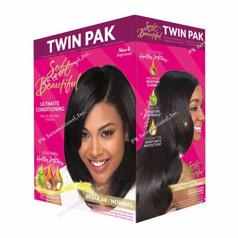 Soft & Beautiful No Lye Relaxer System Twin Pak Regular