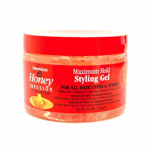 StrongEnds Honey Infusion Maximum Hold Styling Gel 12oz