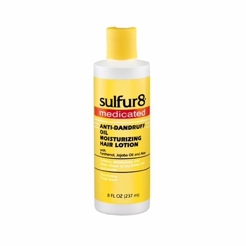 Sulfur 8 Medicated Anti-Dandruff Oil Moisturizing Hair Lotion 8oz