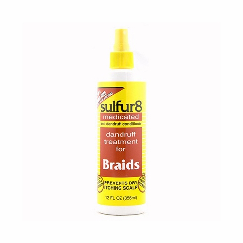 Sulfur 8 Medicated Dandruff Treatment for Braids - Spray 12oz (Bonus)