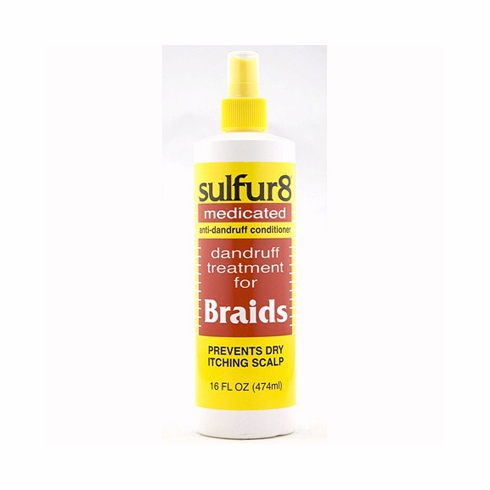 Sulfur 8 Medicated Dandruff Treatment for Braids - Spray 16oz