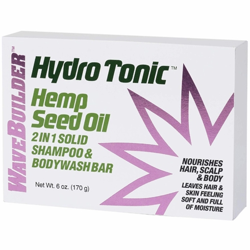 Wavebuilder Hemp 2-in-1 Shampoo & Body Wash Bar Hydro Tonic 6oz
