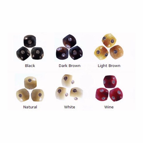 Wood Beads Stone Regular 12pcs (#98122)