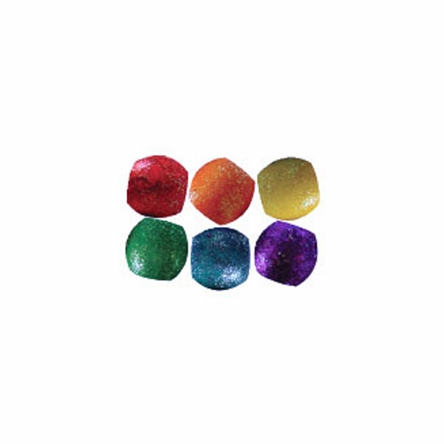 Wood Beads with Glitter Large 24pcs (Assorted) (#98167)