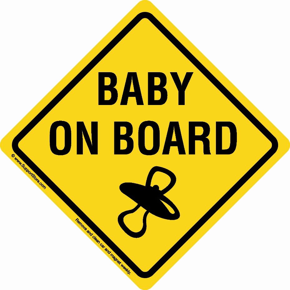 Baby On Board Baby On Board Yellow Sign