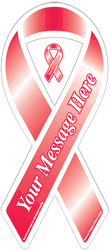 Customize this Red Awareness Ribbon Magnet