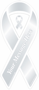 Gray Awareness Ribbon Magnet