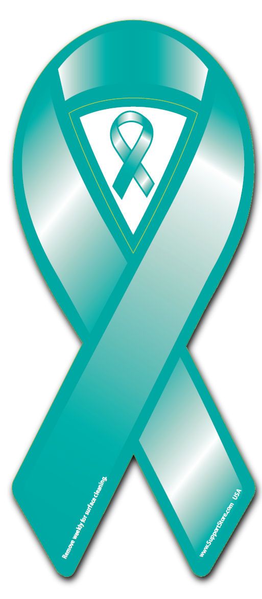 Teal Cause Awareness Ribbon