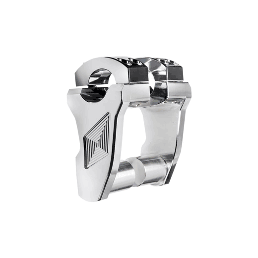 Chrome ROX Adjustable / Pivoting Cruiser Handlebar Risers for VTwin 3
