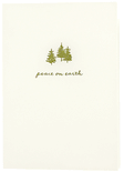fir motif peace luxury artisan letterpress holiday card