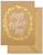 gold wreath mother's day letterpress FOIL greeting card NEW!